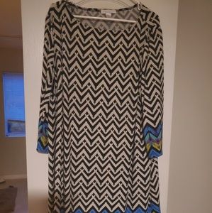 Chevron print dress
